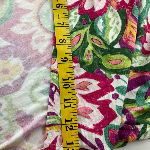 Soft Surroundings XL Sleeveless Maxi Dress Malee Faux Wrap Floral Multicolor - Picture 12 of 13